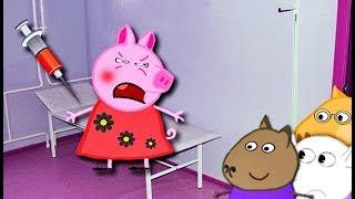 Мультики Свинка  Петта боится уколов  Петта в школе Мультфильмы для детей на русском