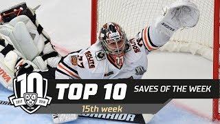 17/18 KHL Top 10 Saves for Week 15