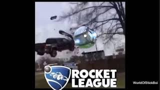 the car flew into the rocket league