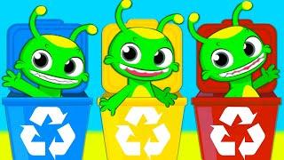 Образовательные мультфильмы Groovy Марсиани | Простая переработка отходов для детей