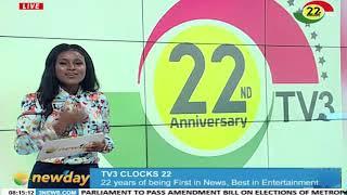 TV3 clocks 22 in being First in News Best in Entertainment