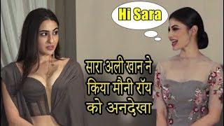 Sara Ali Khan Ignore Mouni Roy At Manish Malhotra for his new collection Haute Couture 2018