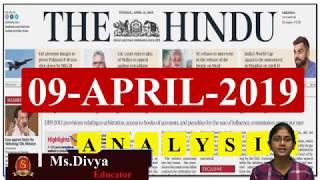 Daily Current Affairs | 9th April 2019 Promo | The Hindu News Analysis -  UPSC Prelims 2019