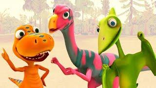 Мультфильм Поезд Динозавров для детей. Динозавры, которые любят рыть