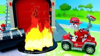 Мультики про машинки с игрушками Щенячий патруль - Маршал герой!