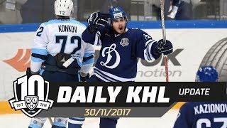 Daily KHL Update - November 30th, 2017 (English)