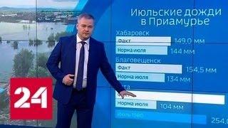 "Погода 24": ливни снова обрушатся на Приамурье - Россия 24