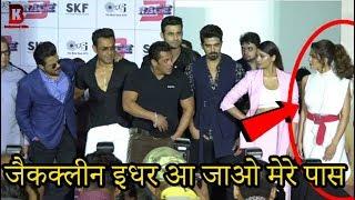 Salman Khan Did Support Jacquline Fenandez At Race 3 Trailer Launch