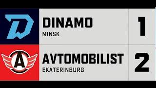 КХЛ Динамо Минск - Автомобилист 1:2 Лучшие моменты матча 15.01.2021