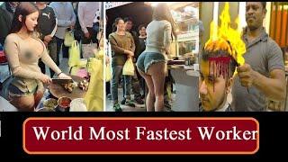 Dunia Mai Sab sy Fast Kam Krny waly workers 2021 World Most Fastest Workers