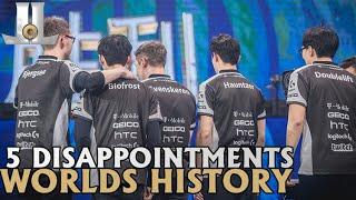 5 Most Disappointing Team Performances at Worlds | LoL World Championship
