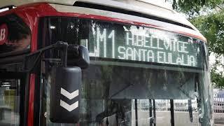 Obres de millora a la línia 1 del metro, durant l'agost