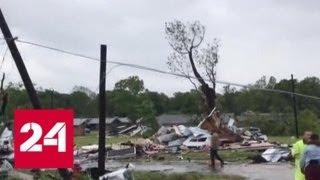 На Техас обрушился торнадо: городу Франклину нанесен значительный урон - Россия 24