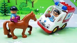 Мультики для детей с машинками и животными - Лошадка! игрушечные мультфильмы