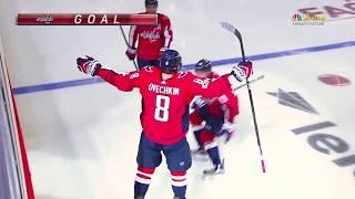 Овечкин. Четвертый гол в сезоне. Ovechkin. The fourth goal of the season. NHL 2017/18. 07.10.2017