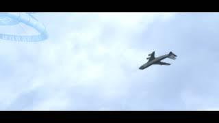 падение самолета попало на видео от нло !!!