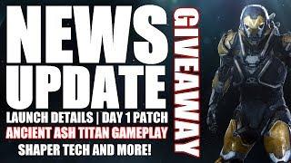 ANTHEM NEWS | Ancient Ash Titan Gameplay, Launch Details w/ Day 1 Patch, Factions | GIVEAWAY!