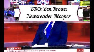 BBC's Ben Brown takes a newscasting nap ~ philosophical recovery from TV Blooper!