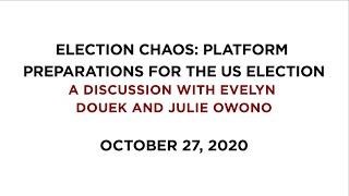 Election Chaos: Platform Preparations for the US Election
