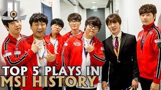 The 5 Best Games in MSI History | 2019 Lol esports